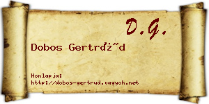 Dobos Gertrúd névjegykártya