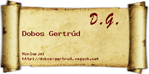 Dobos Gertrúd névjegykártya